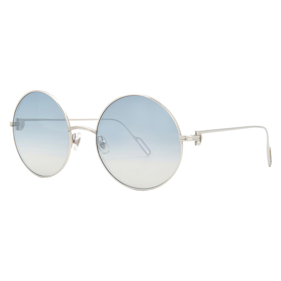 Cartier Premiere de Cartier Blue Gradient Round Ladies Sunglasses CT0156S 006 56 - 2