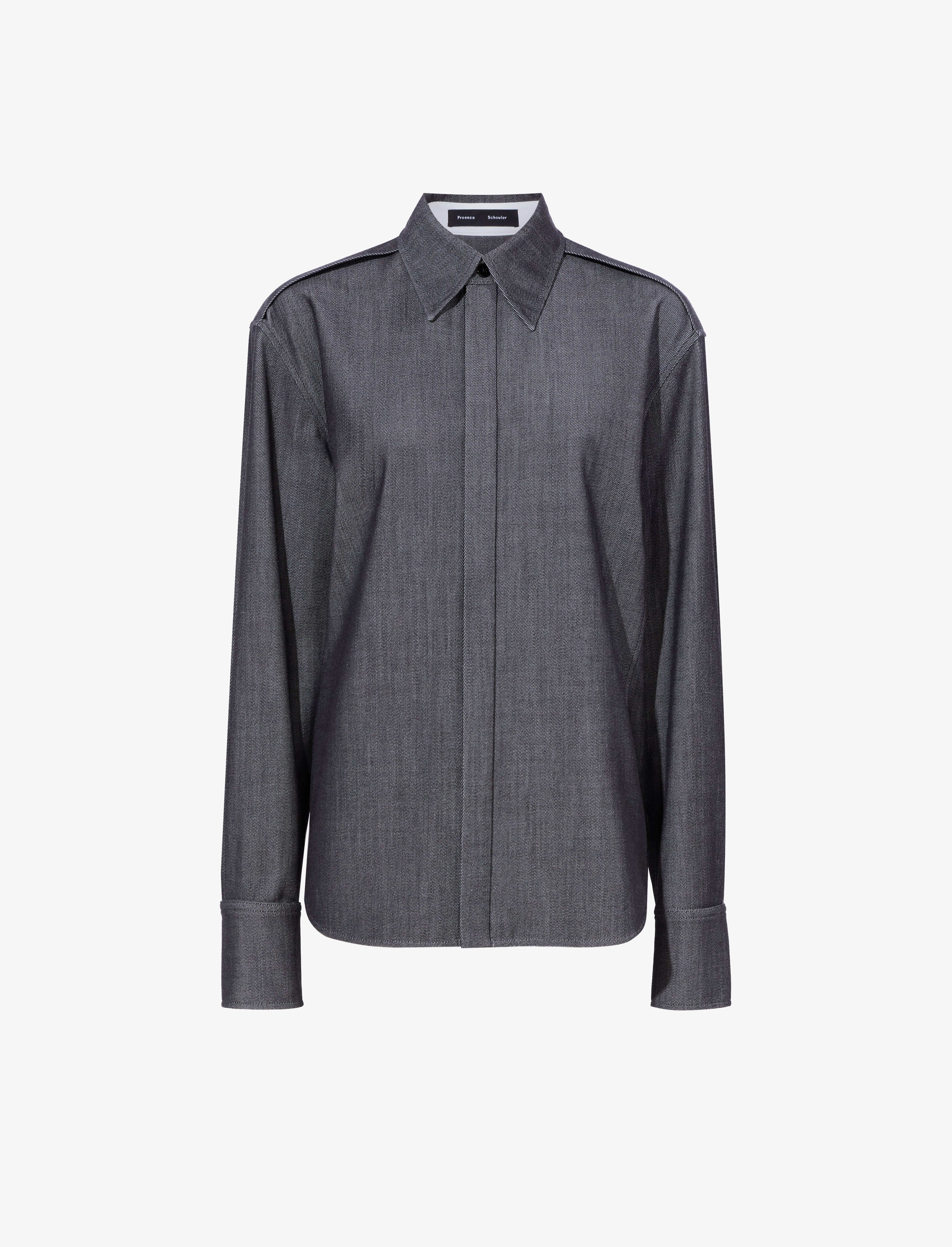 Maya Shirt in Wool Melange - 1