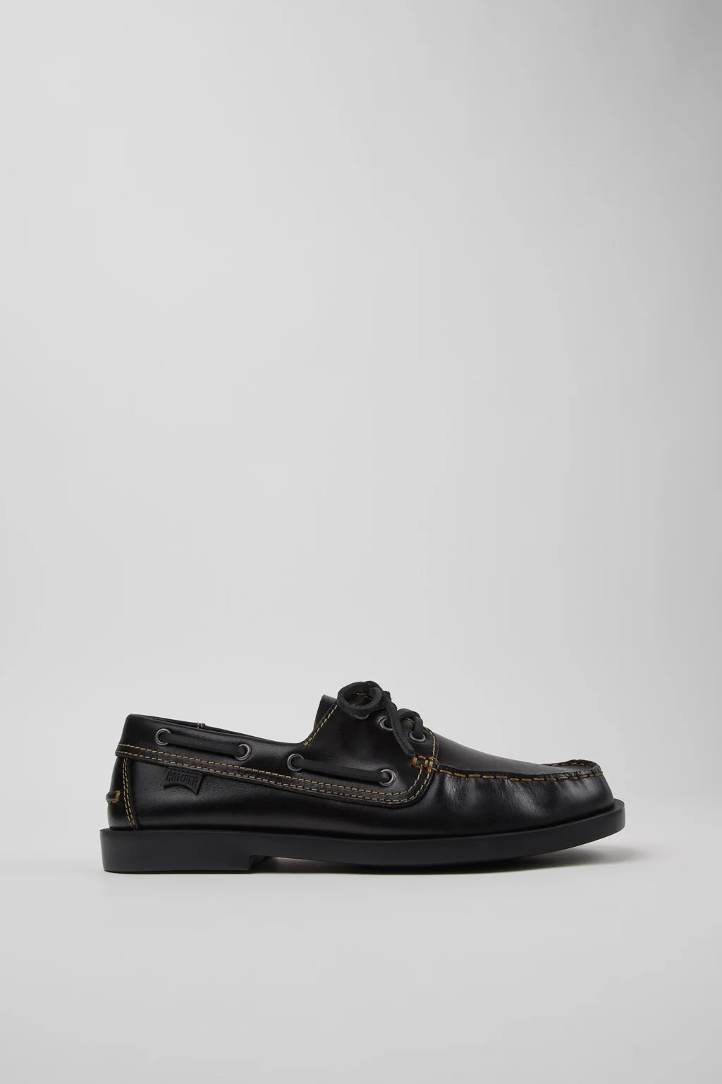 Don Black Leather Moccasin/Nautical Shoes for Men. - 1
