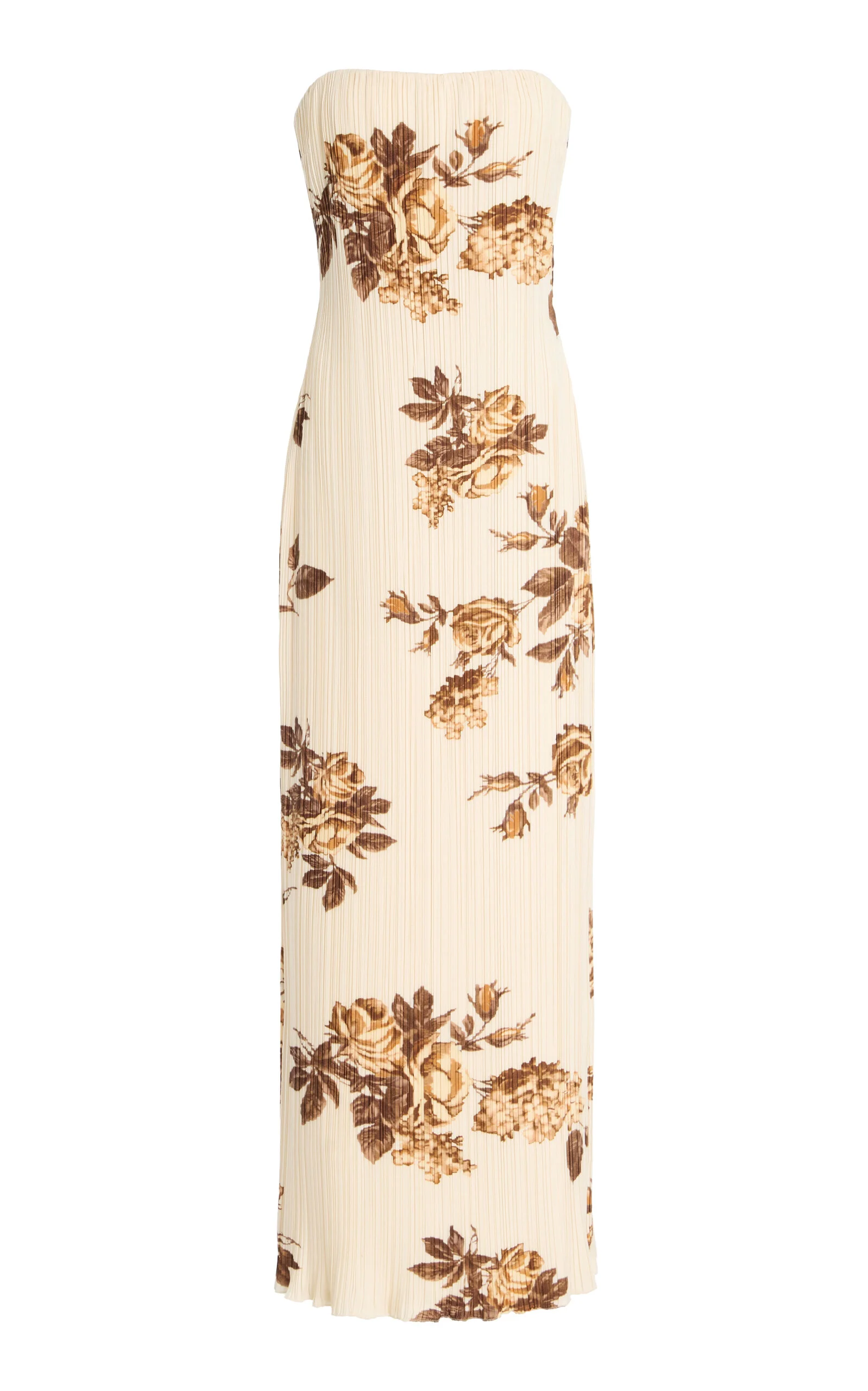 Crepe Floral Midi Dress print - 1