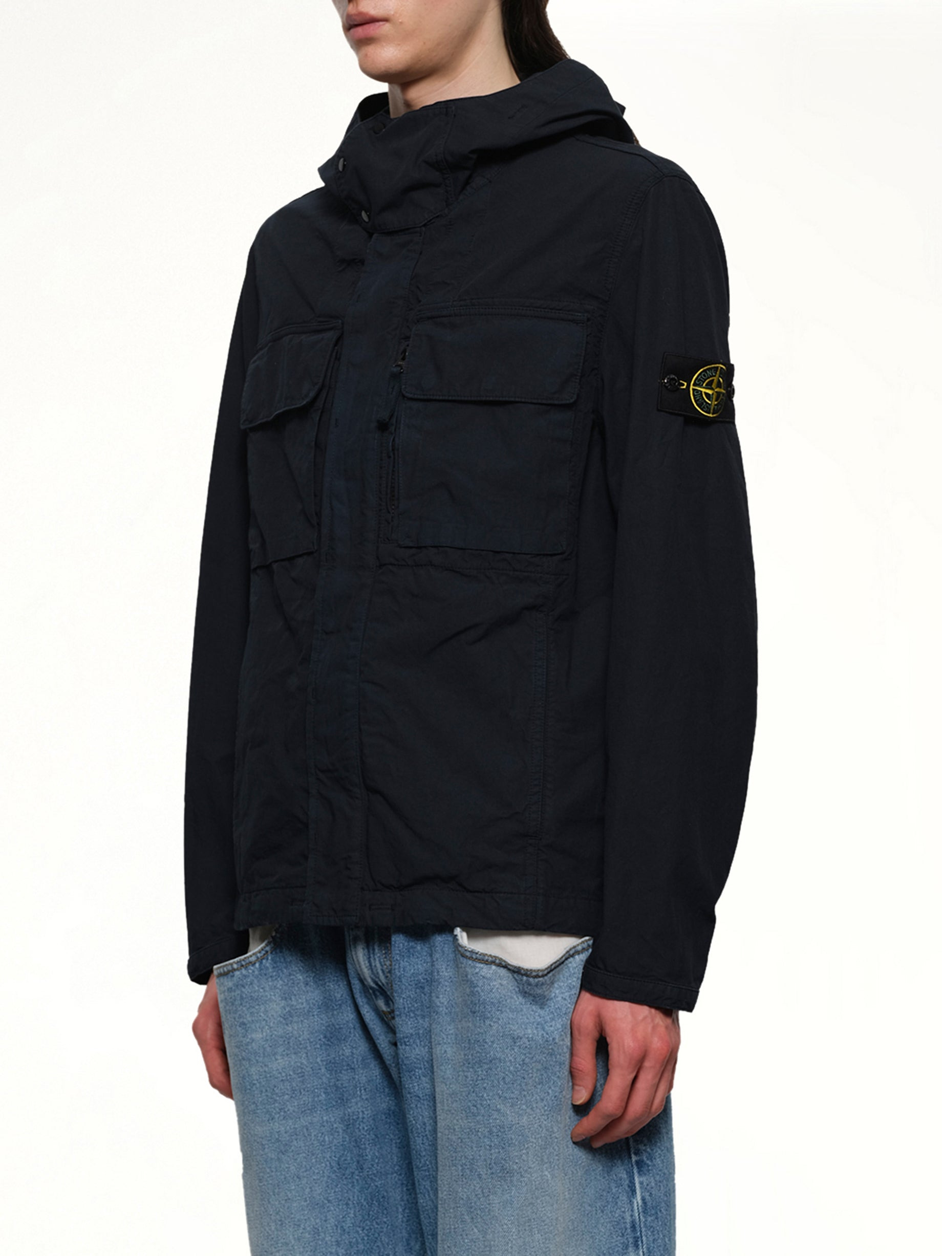 Q10001 Short Parka in Navy Blue - 3