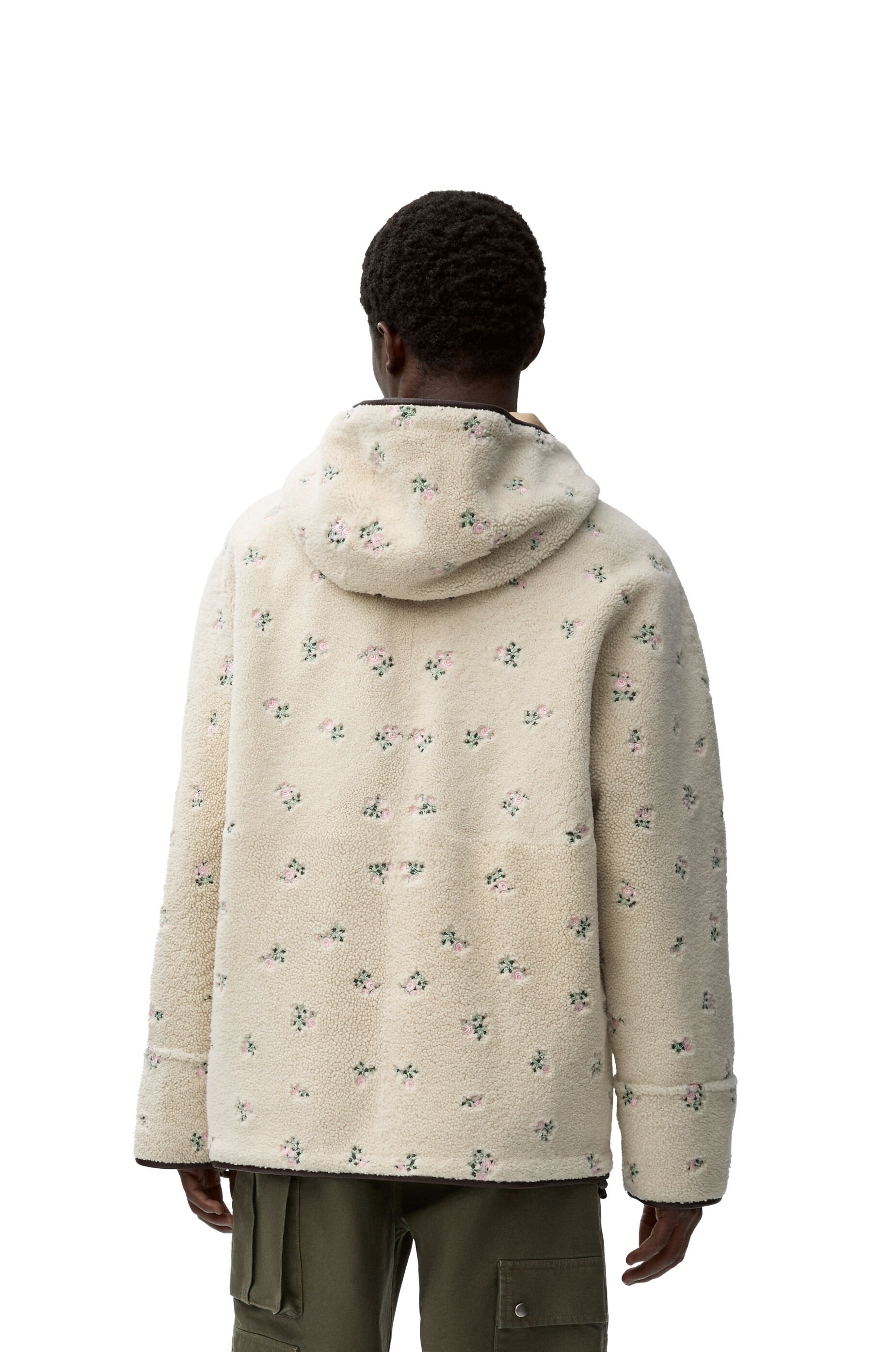Hooded jacket in shearling - 4