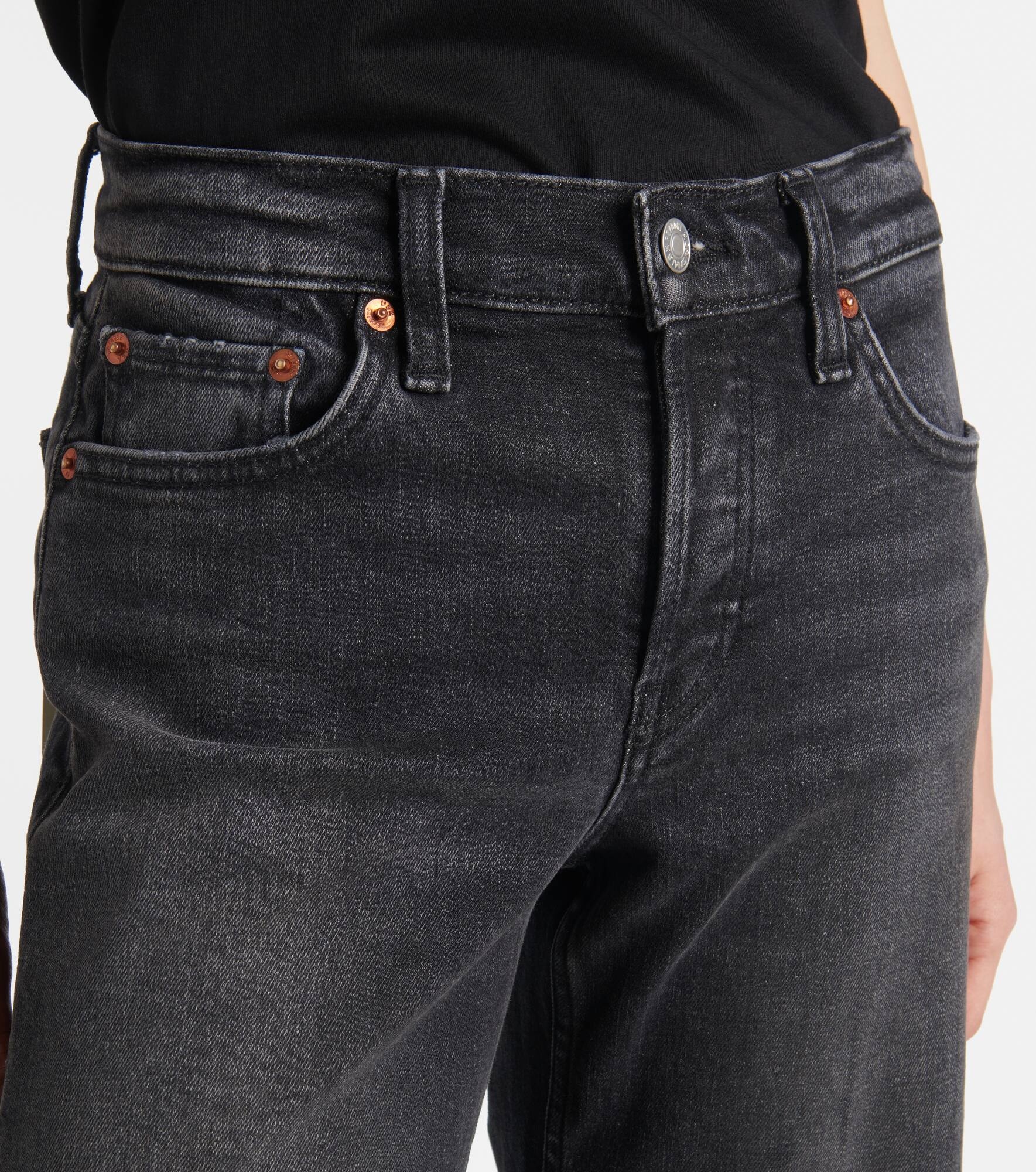 Mid-rise wide-leg jeans - 4