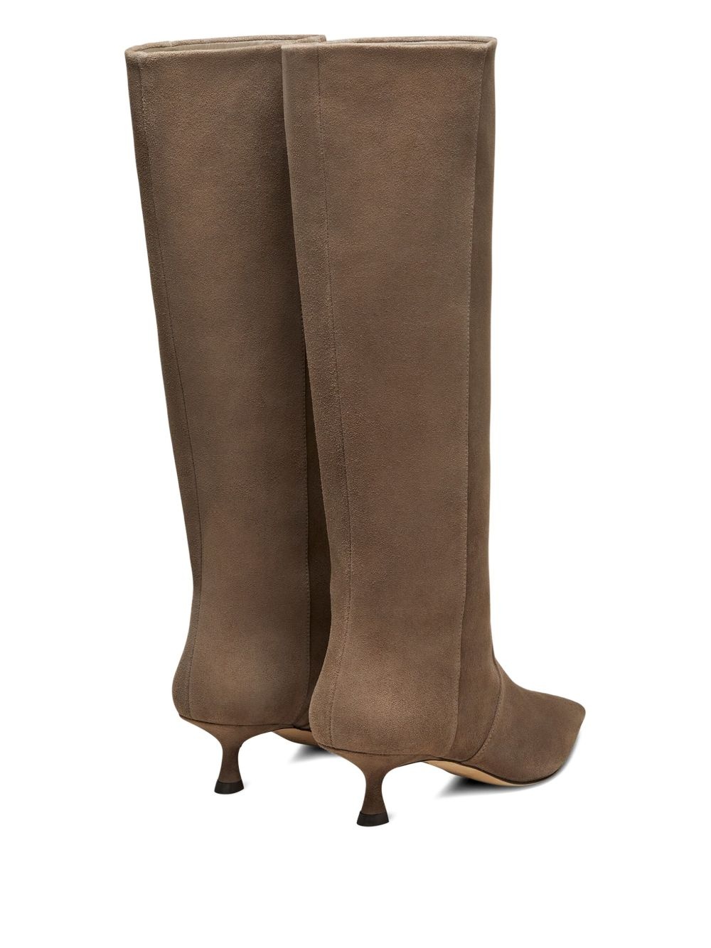 50mm Naomi suede pointed-toe knee-high boots - 3