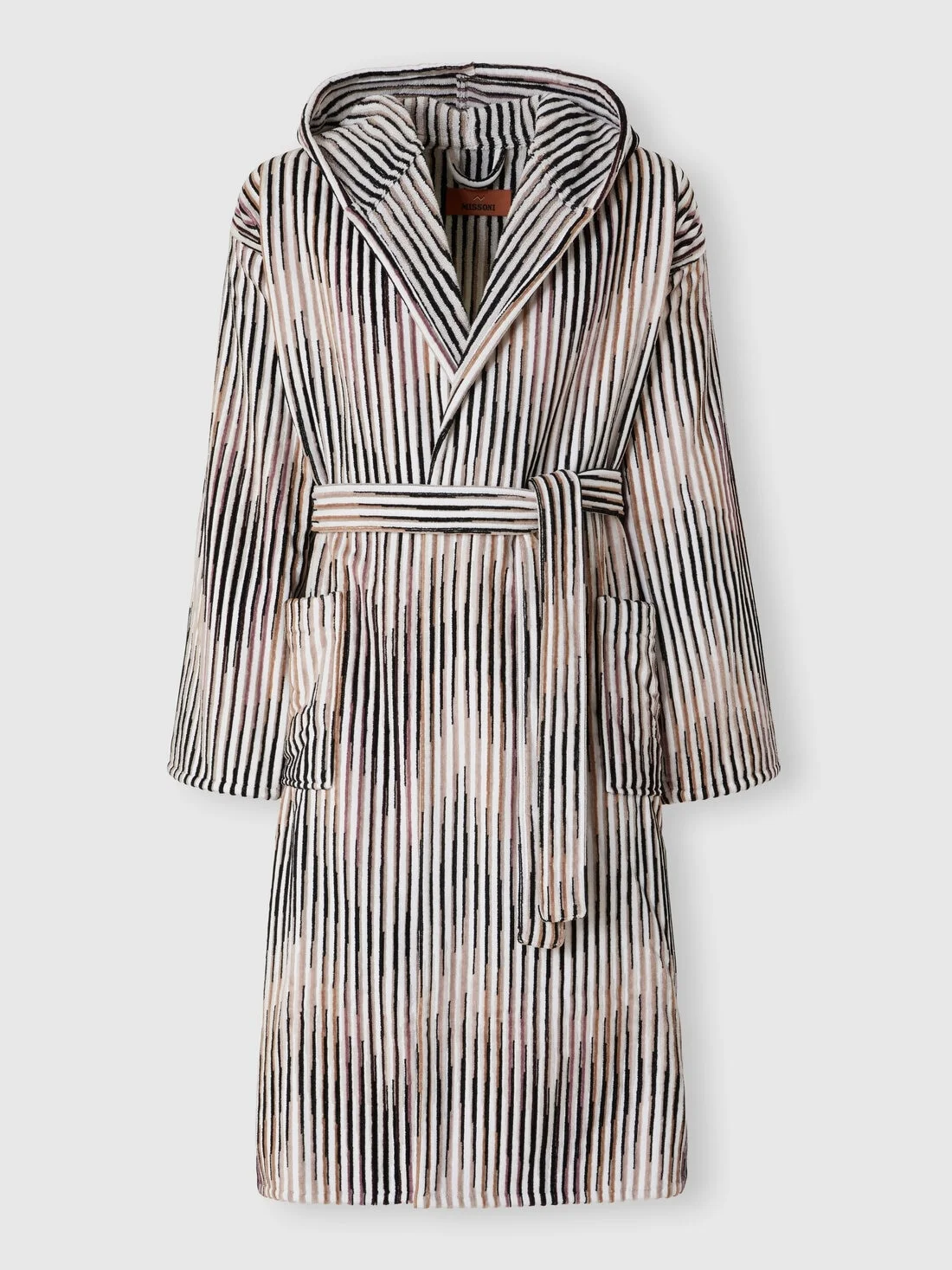Arpeggio bathrobe in slub cotton terry - 1