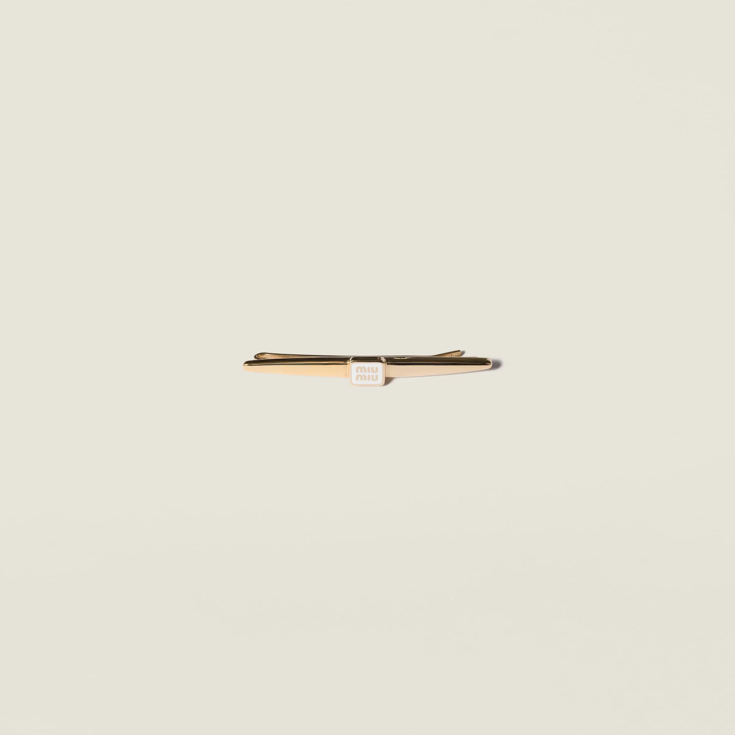 Enameled metal hair clip - 1