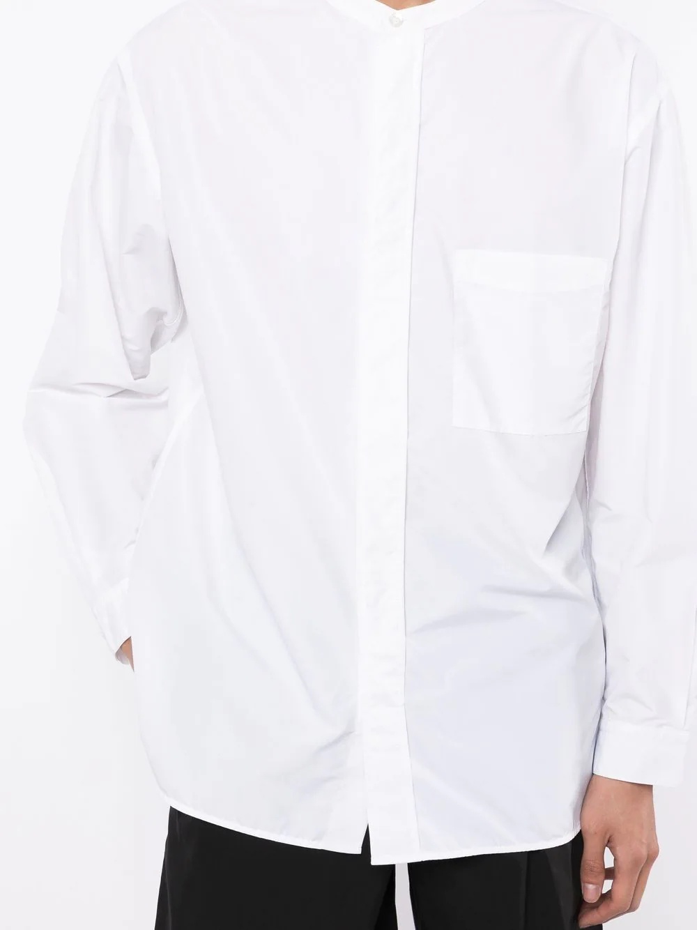 band-collar shirt - 5