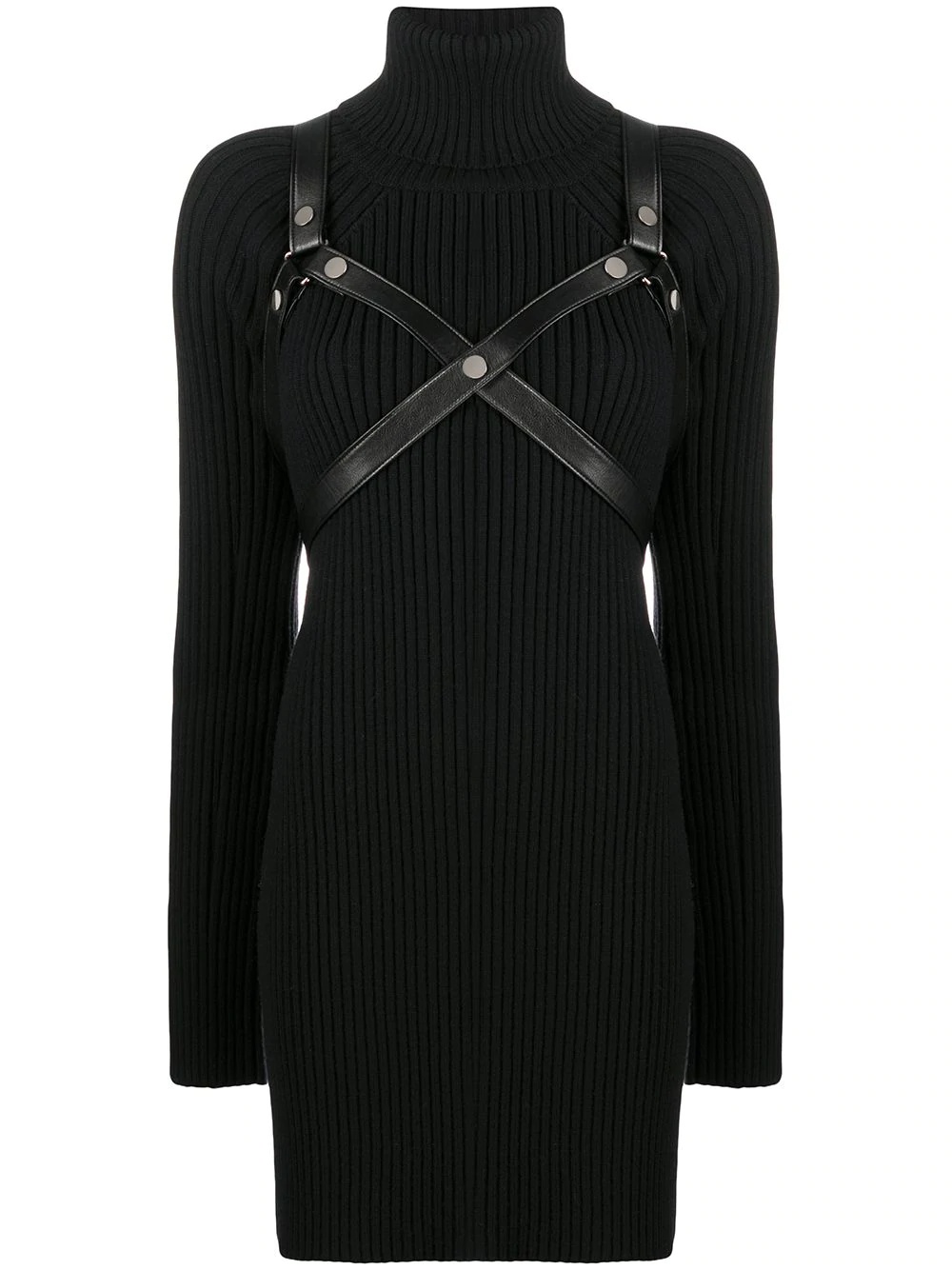 harness roll neck dress - 1