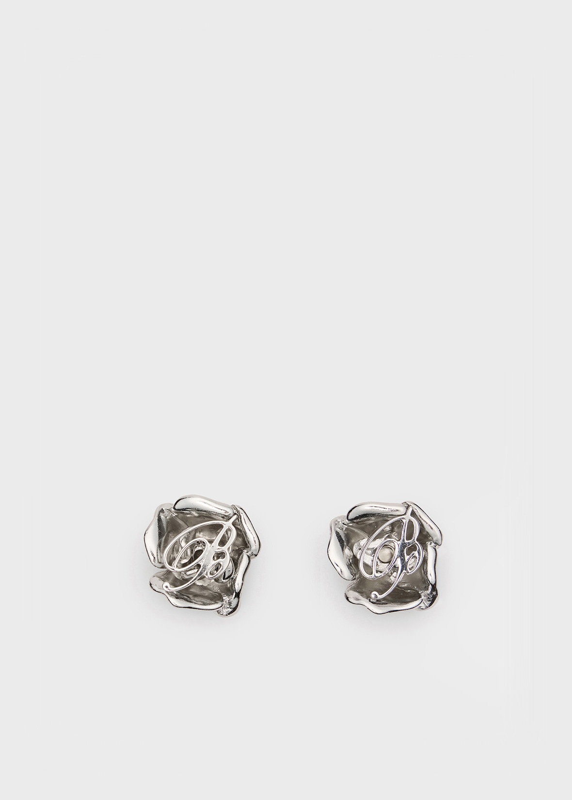 EARRINGS WITH ROSE AND B MONOGRAM - 1