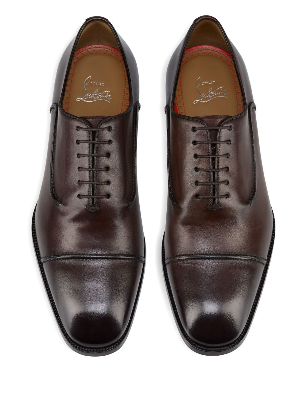 cap-toe flat oxford shoes - 4