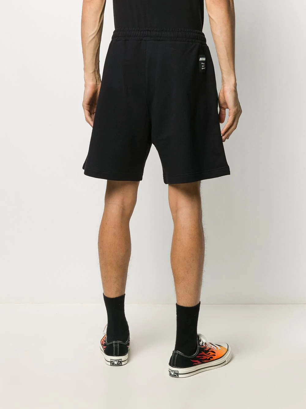 logo patch track shorts - 4