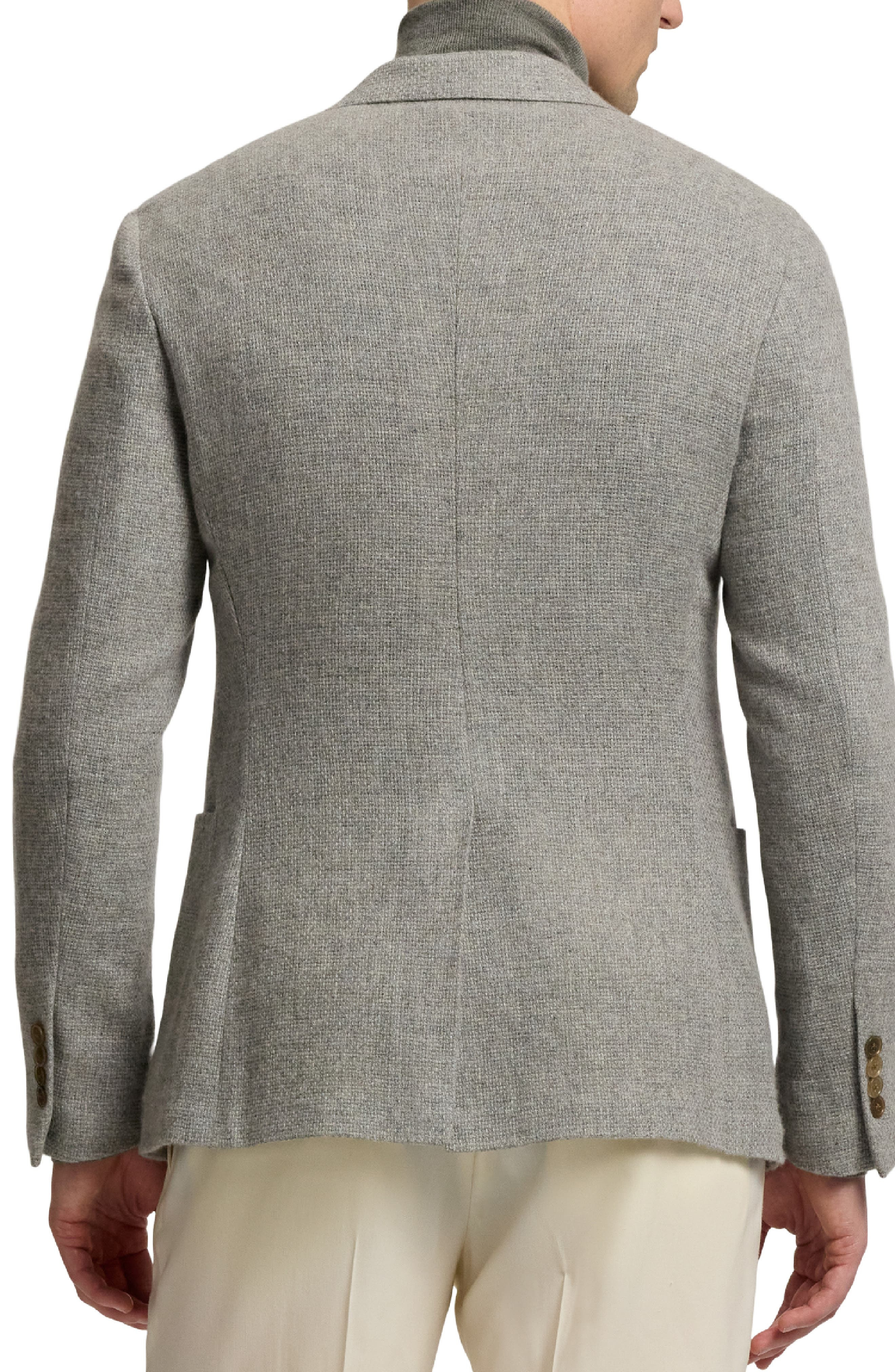 Ralph Lauren Purple Label Hadley Woven Cashmere Sport Coat in Silver Grey at Nordstrom - 2