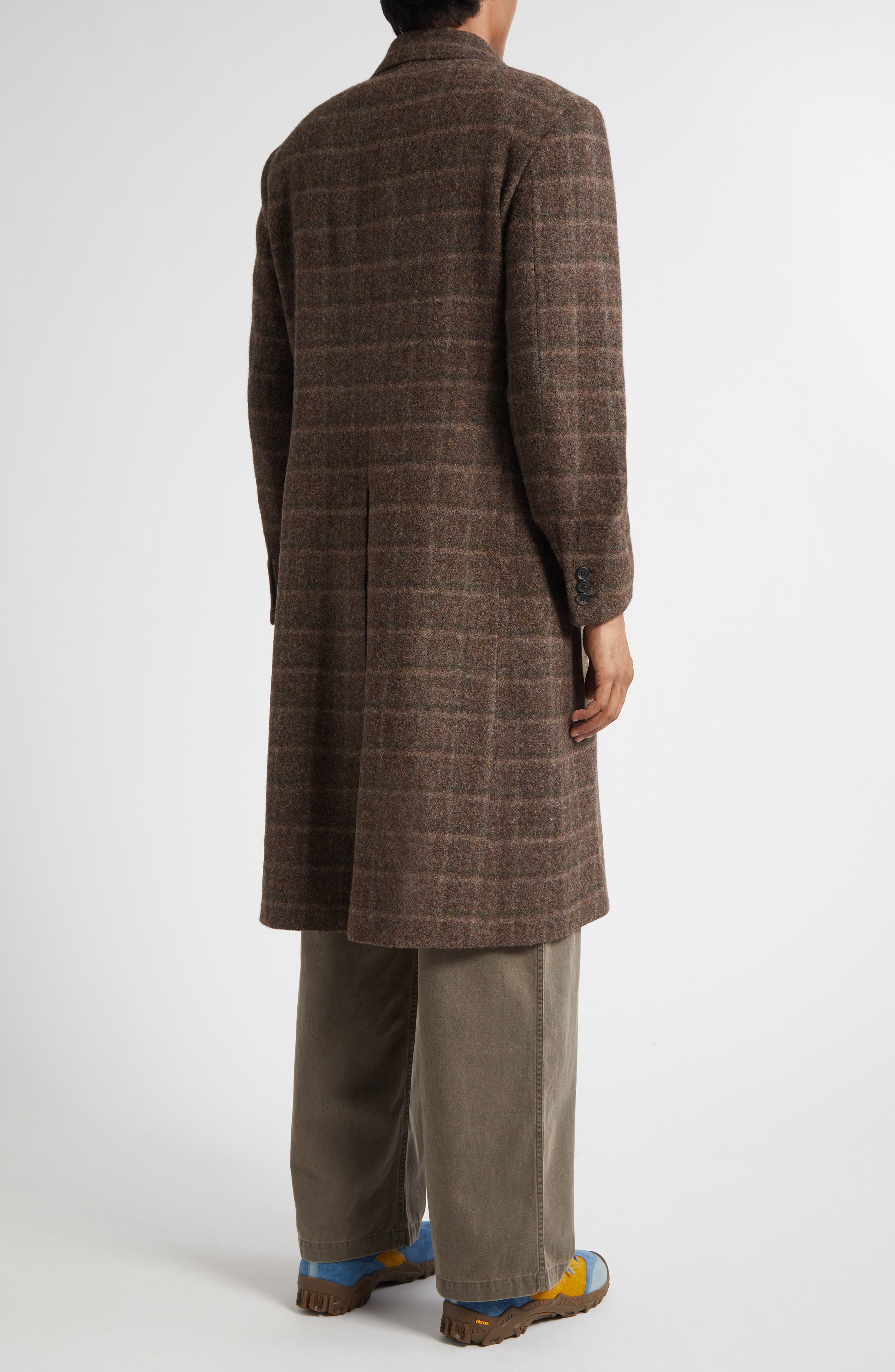 OUR LEGACY Whale Plaid Wool Coat in Dorf Check Boiled Alp Wool at Nordstrom - 2