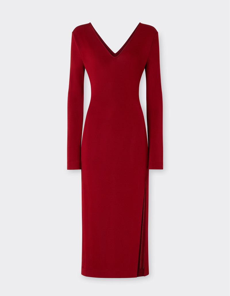 Midi dress in stretch jersey 1