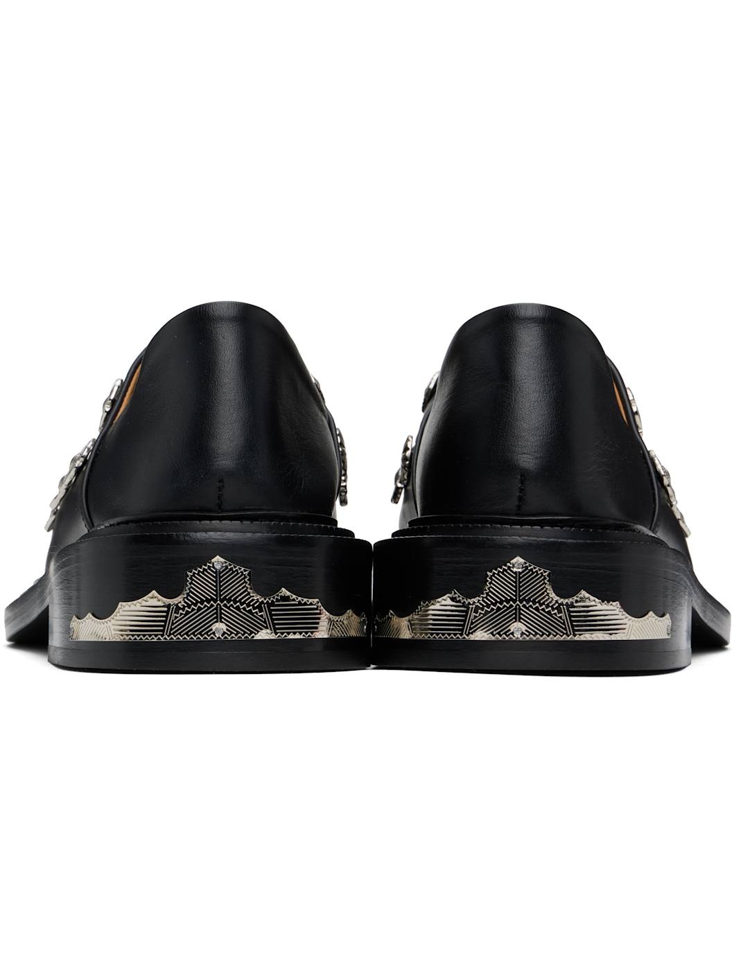 Black Leather Loafers - 2
