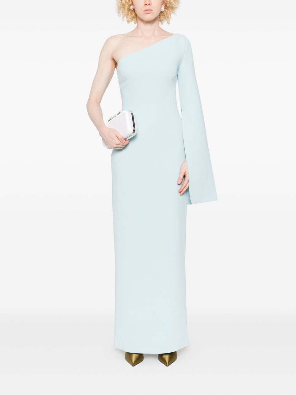 one-shoulder midi dress - 2