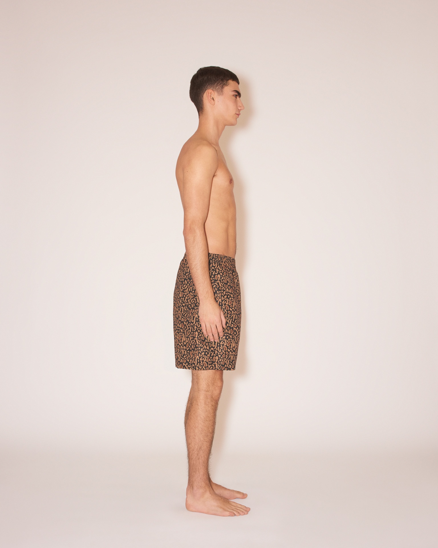 KENAN - Recycled polyester shorts - Brown ocelot - 3