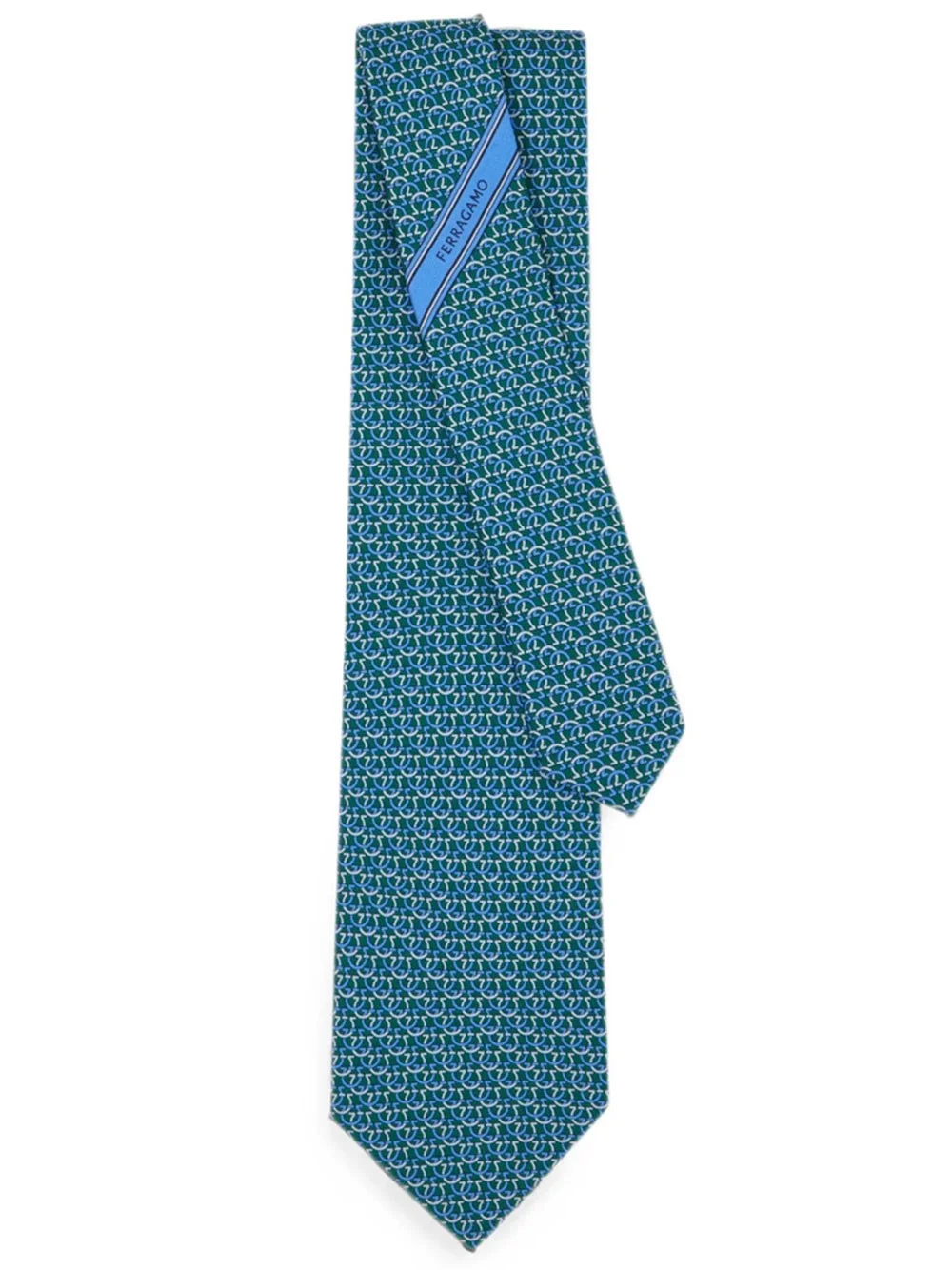 SILK TIE GANCINI CIRCLE PRINT - 1