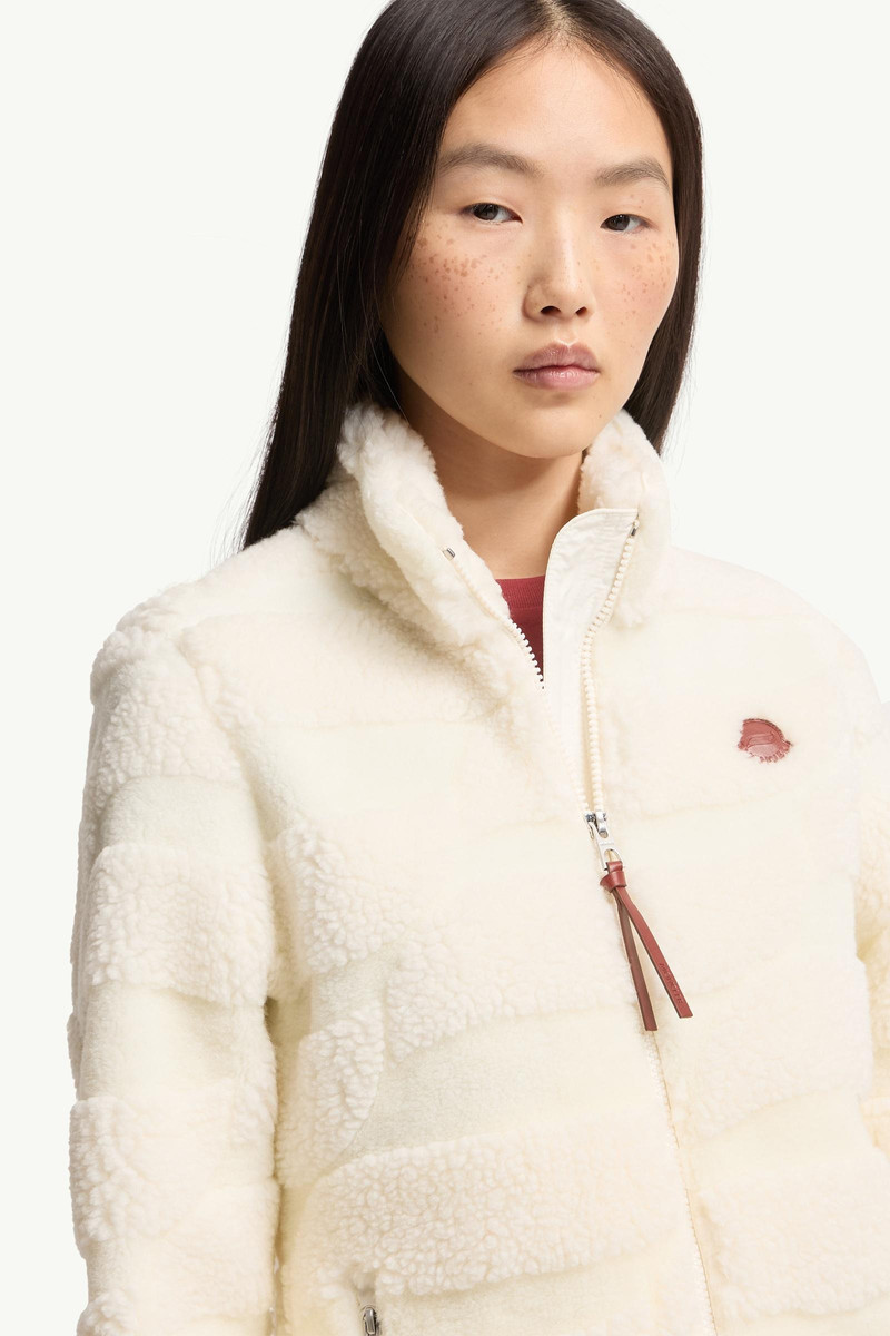 Teddy Jacquard Padded Zip-Up Cardigan 6