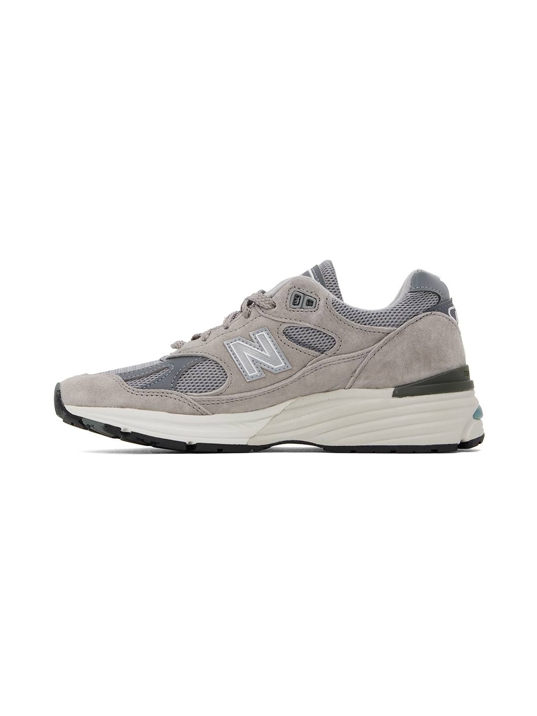 Gray 'MADE in UK' 991v2 Sneakers - 3