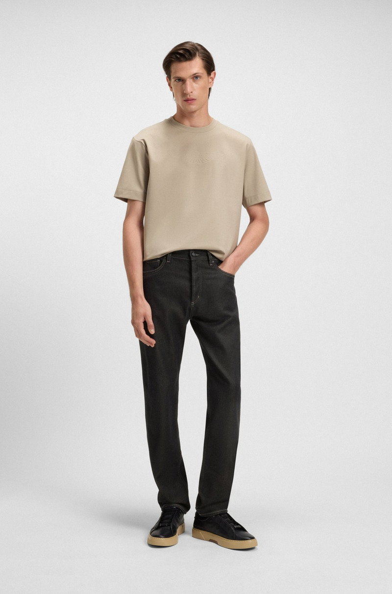 BOSS BOSS X ASTON MARTIN JEANS WITH ALUMINUM OVERDYE outlook