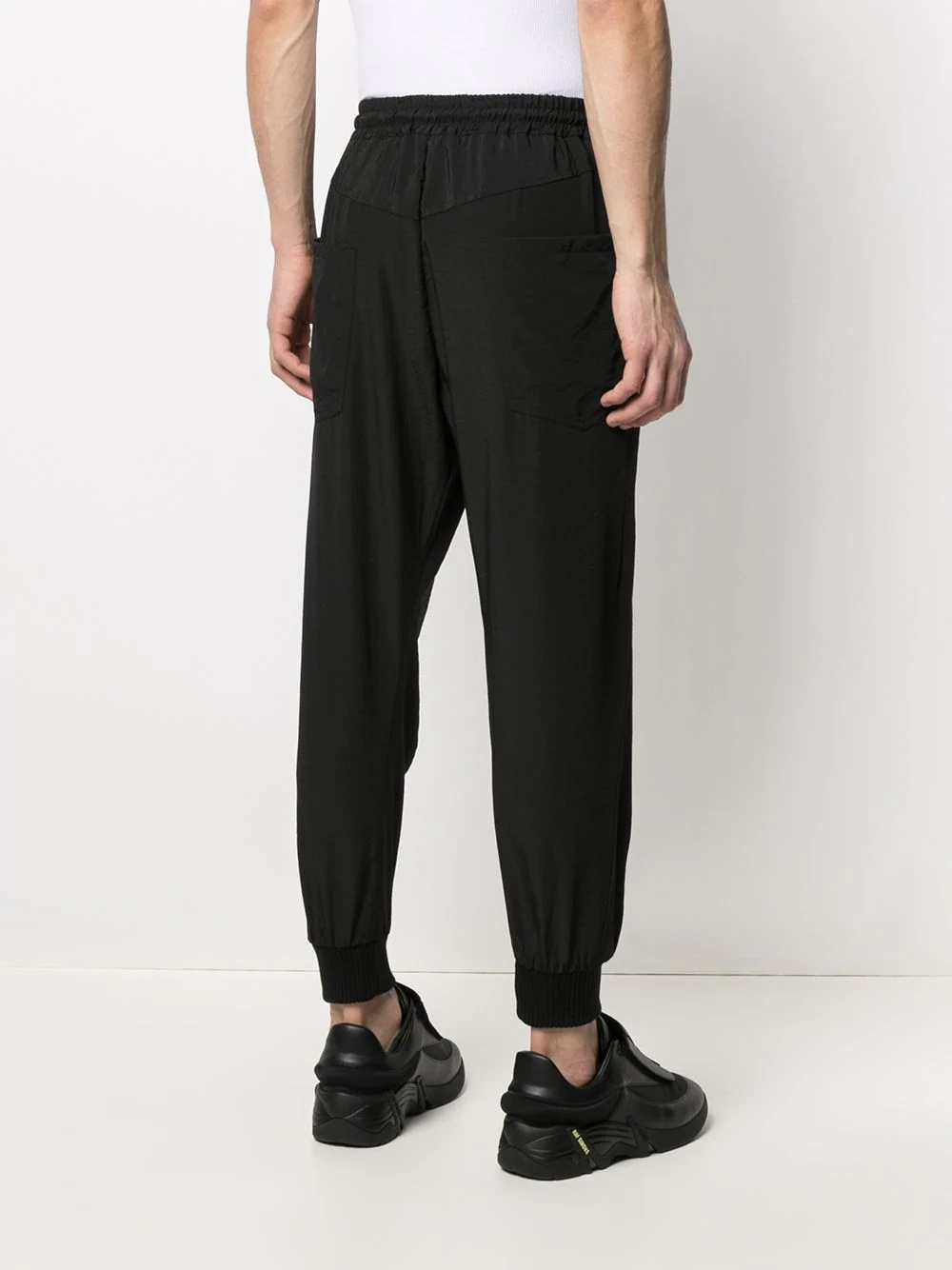 cuffed logo track pants - 4