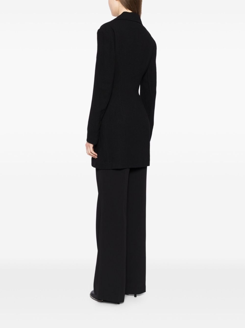 slim-cut single-breasted blazer - 4