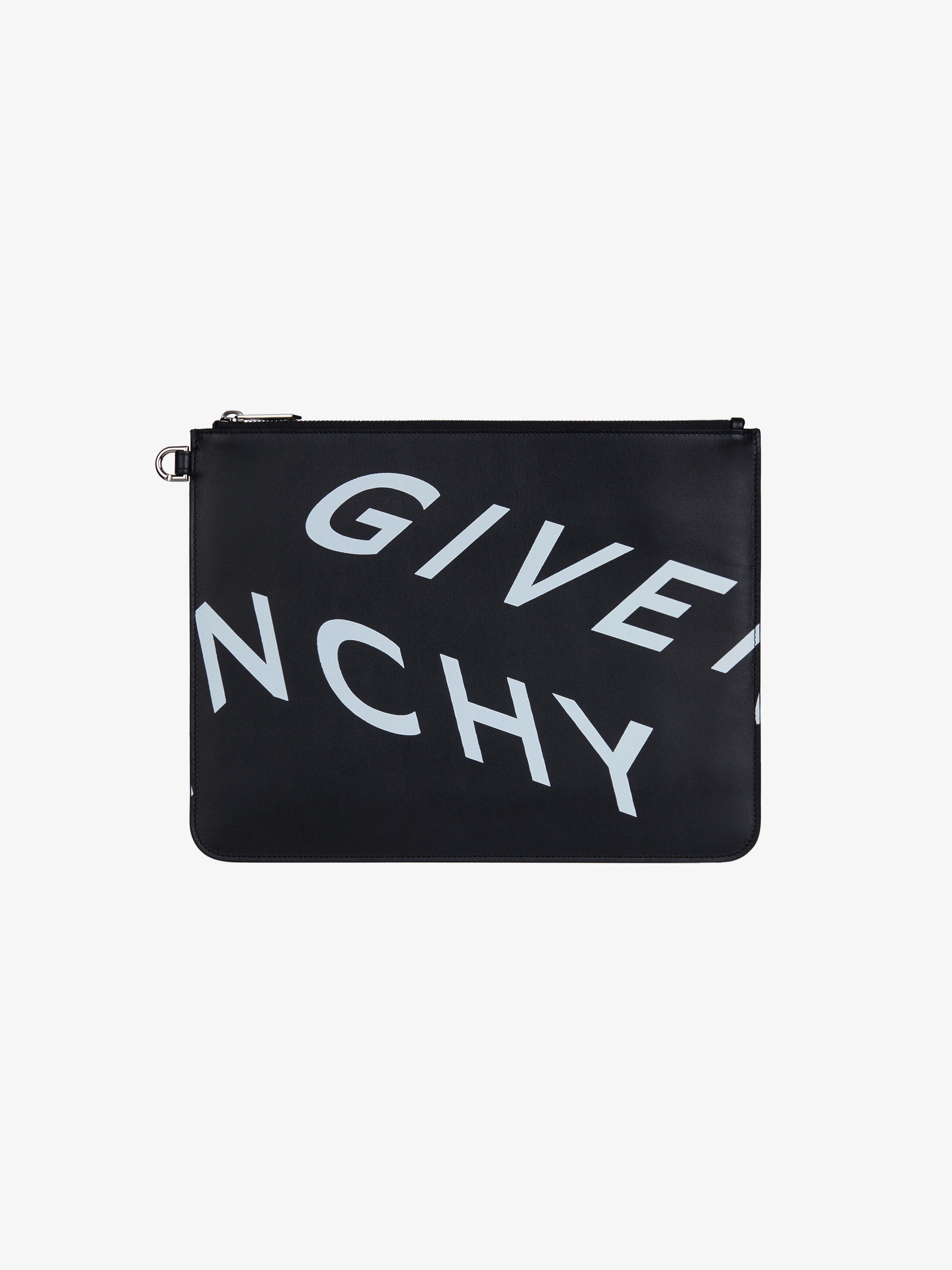 GIVENCHY Refracted large zipped pouch in leather - 1
