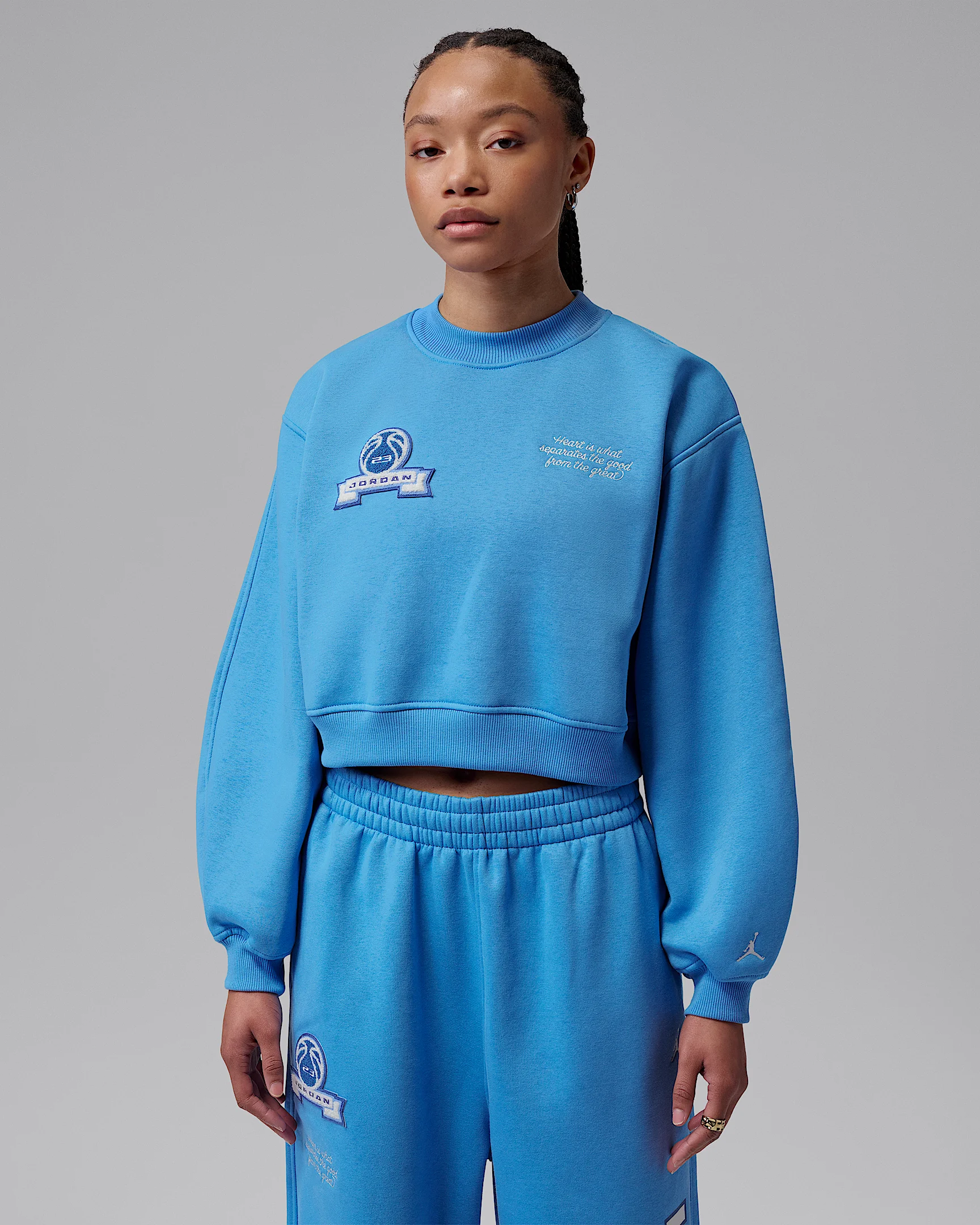 Jordan Brooklyn Fleece Women's Cropped Crew-Neck Sweatshirt - 1