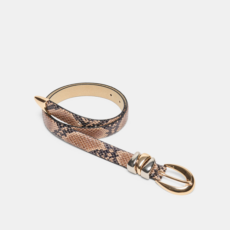 MIXED METAL BUCKLE BELT SNAKE 3