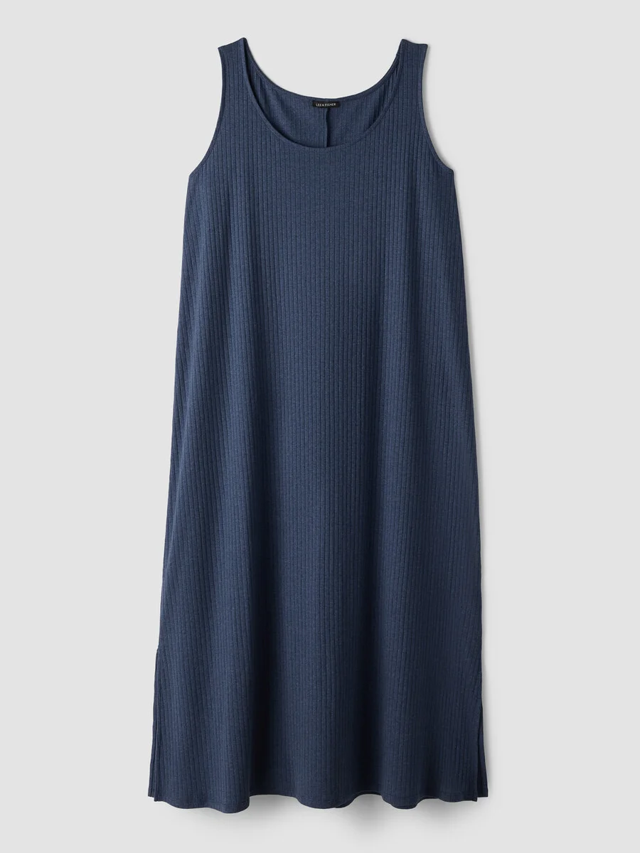 Organic Cotton Rib Tank Sleep Dress - 1