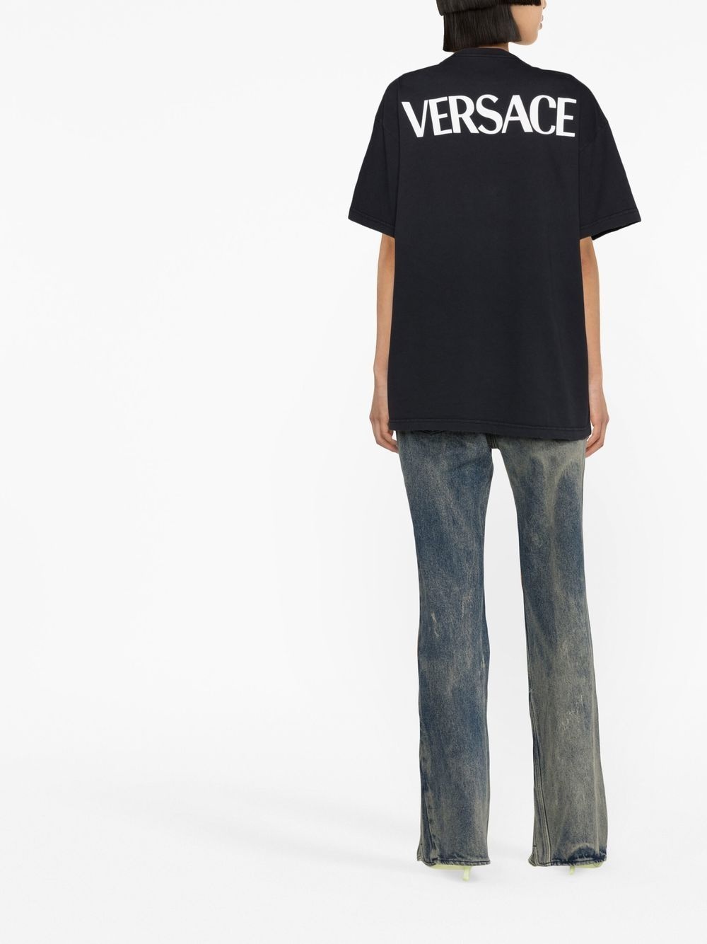 logo-print cotton T-shirt - 3