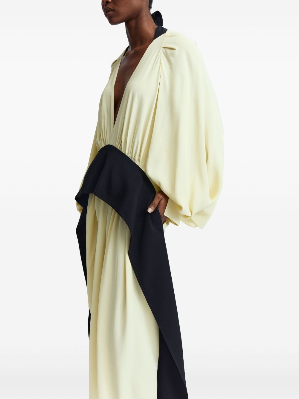 two-tone midi dress - 6