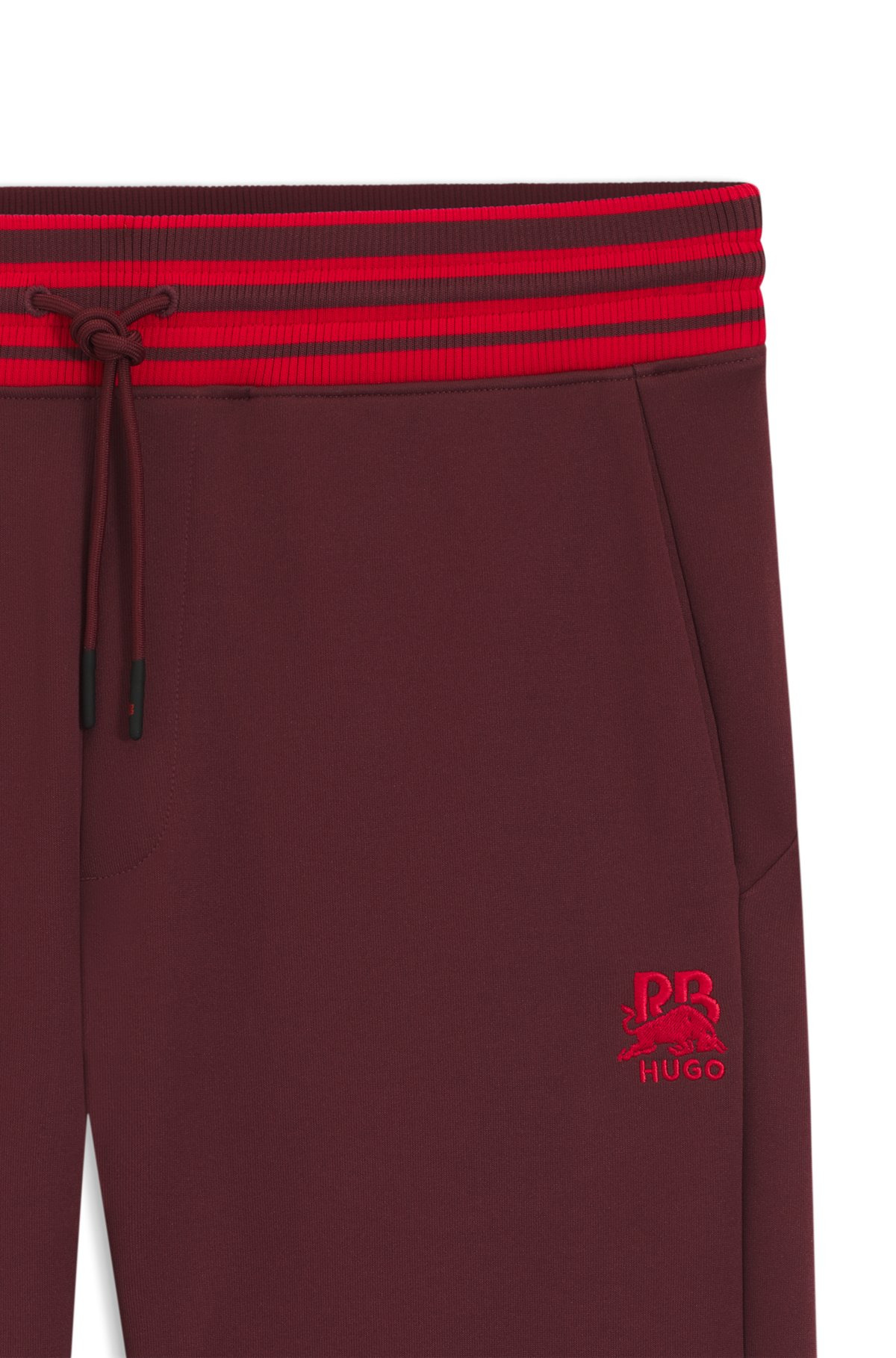HUGO X RB OVERSIZE-FIT TRACKSUIT BOTTOMS WITH STRIPED WAISTBAND - 6