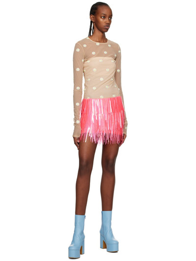 Sportmax Pink Sequinned Miniskirt outlook