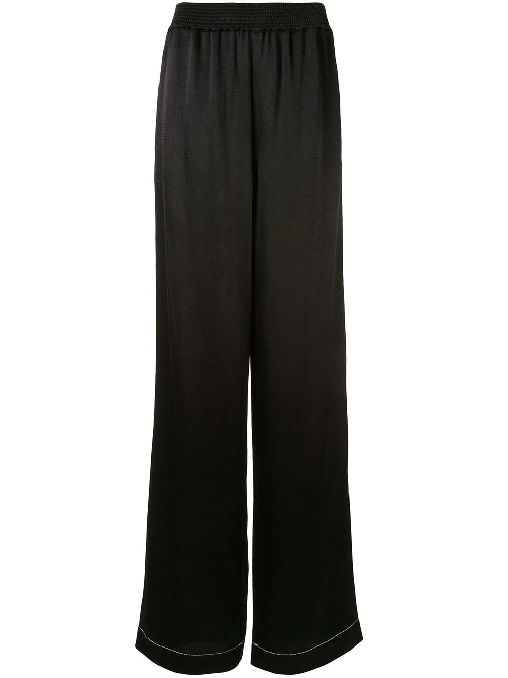 contrast stitching palazzo trousers - 1