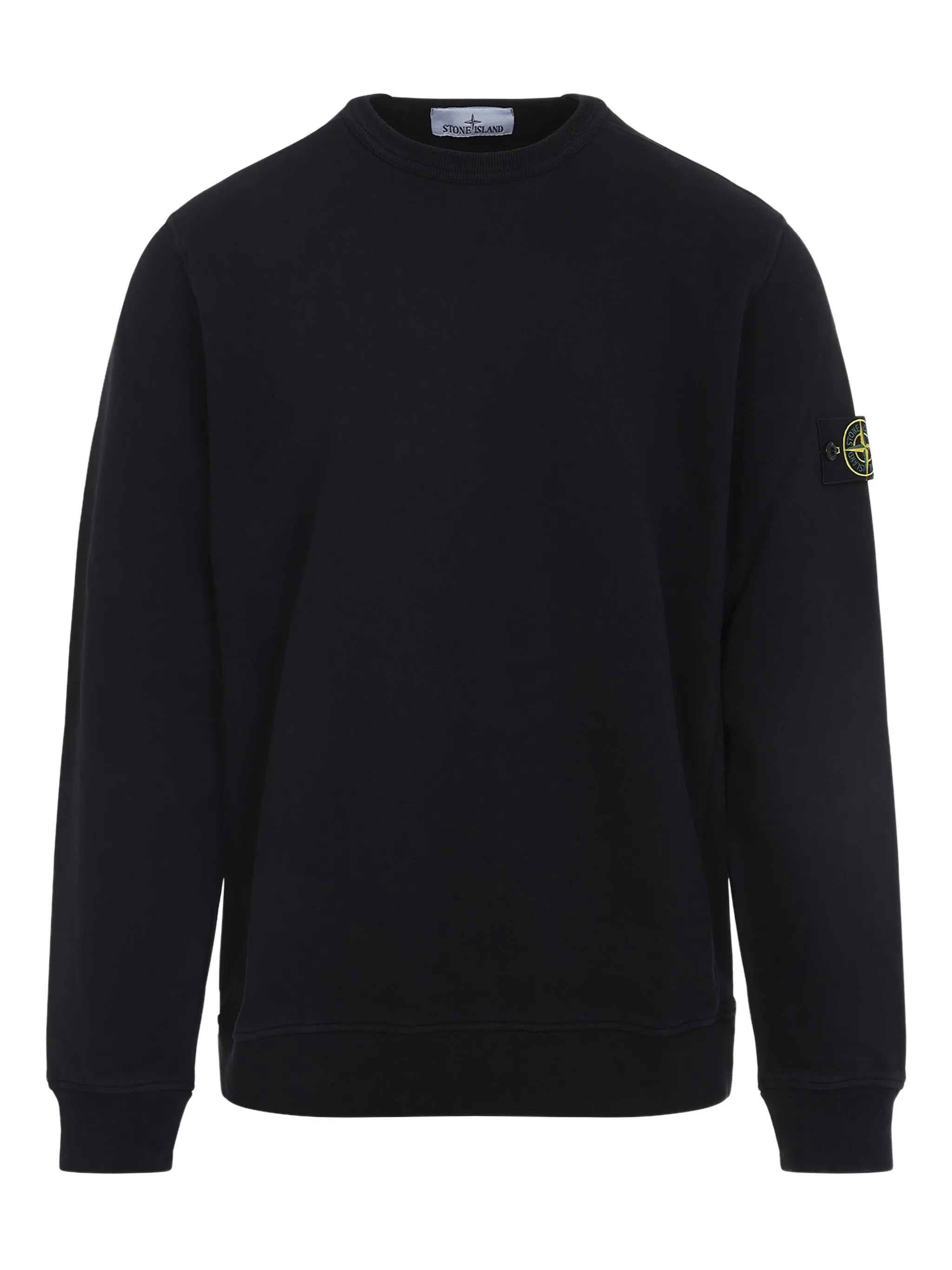 Stone Island Logo-patch Crew Neck Sweatshirt - 1