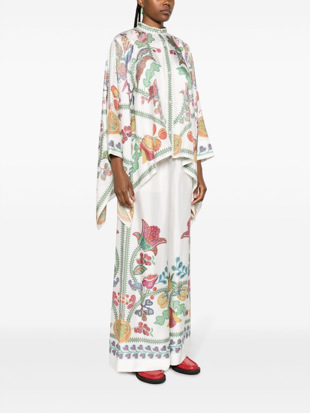 Grenadilla-print silk shirt - 3
