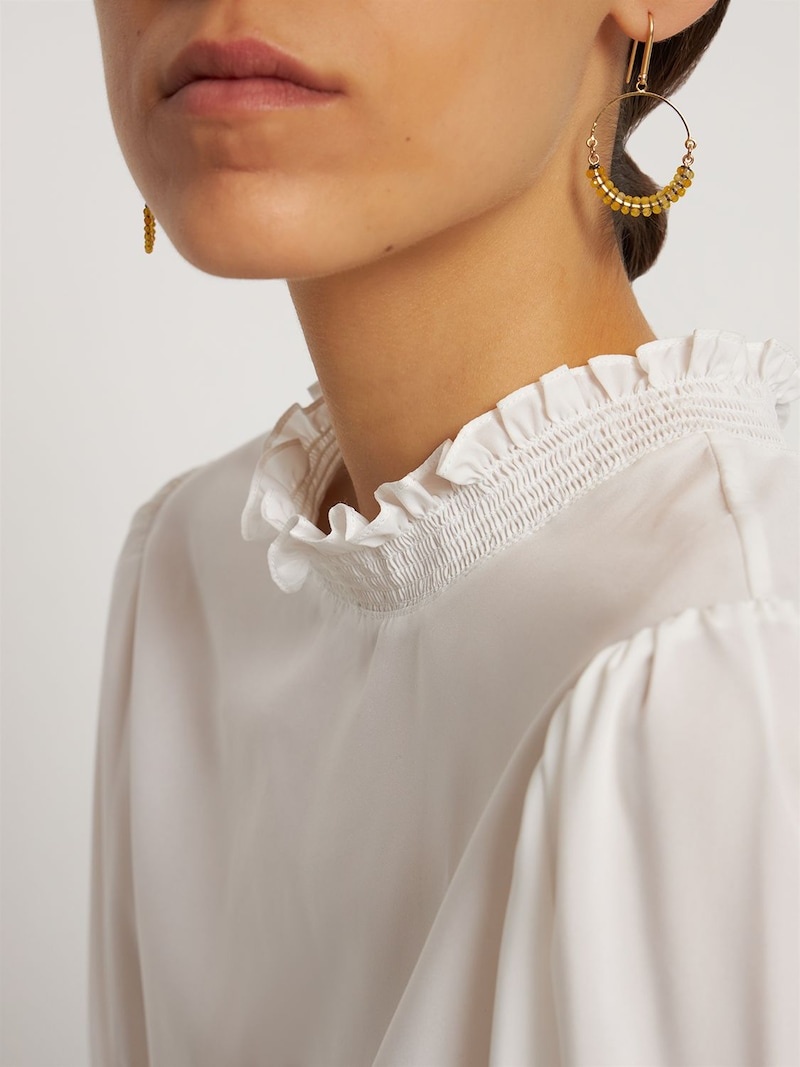 Cesaria beads hoop earrings - 2