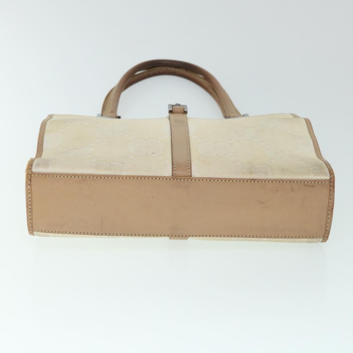 GUCCI GG Canvas Jackie Hand Bag Beige Brown - 5