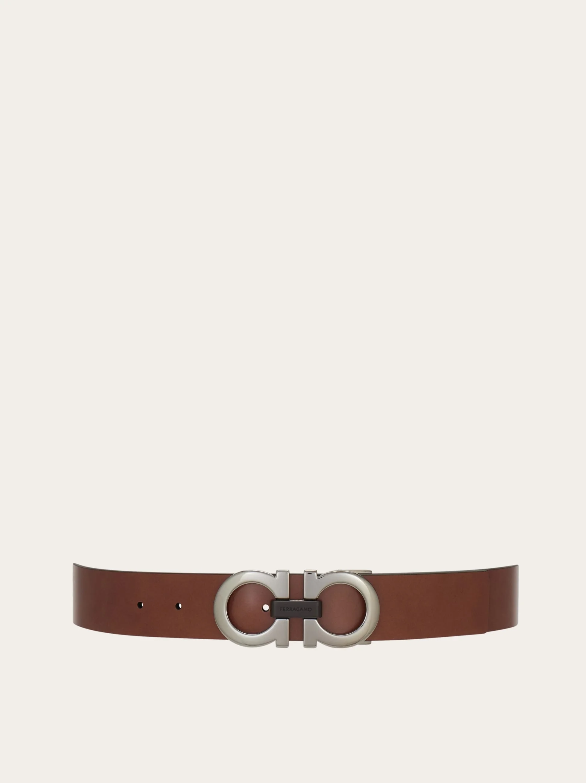 Reversible and adjustable Gancini belt - 1