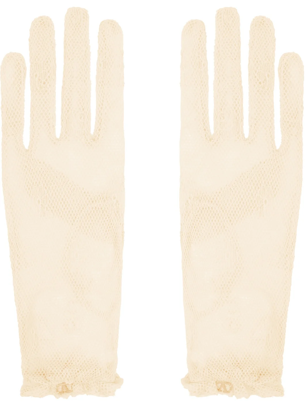 Beige VLogo Signature Gloves - 1