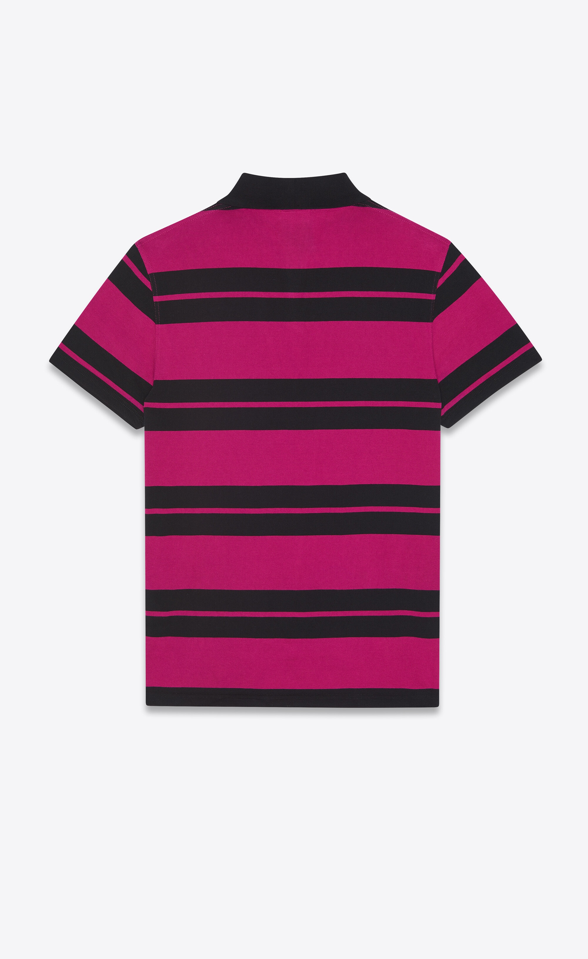 monogram polo shirt in striped jersey - 2