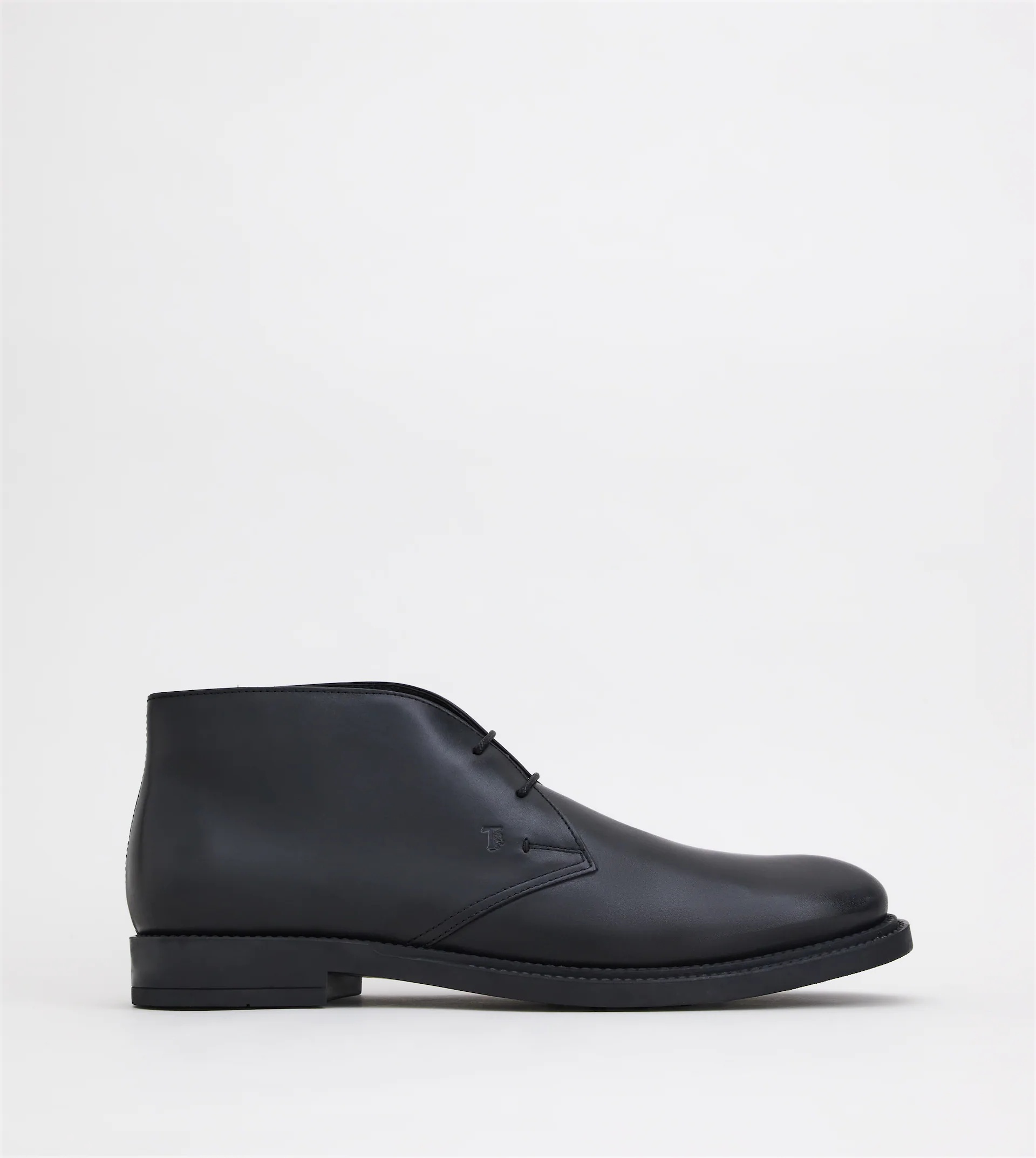 DESERT BOOTS IN LEATHER - BLACK - 1