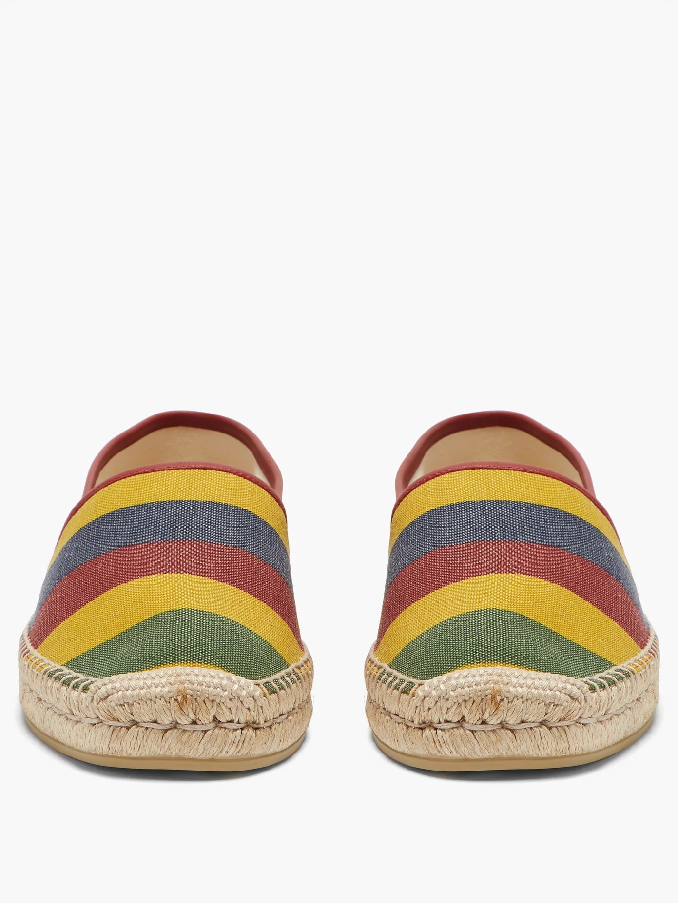 Baiadera-striped canvas espadrilles - 5