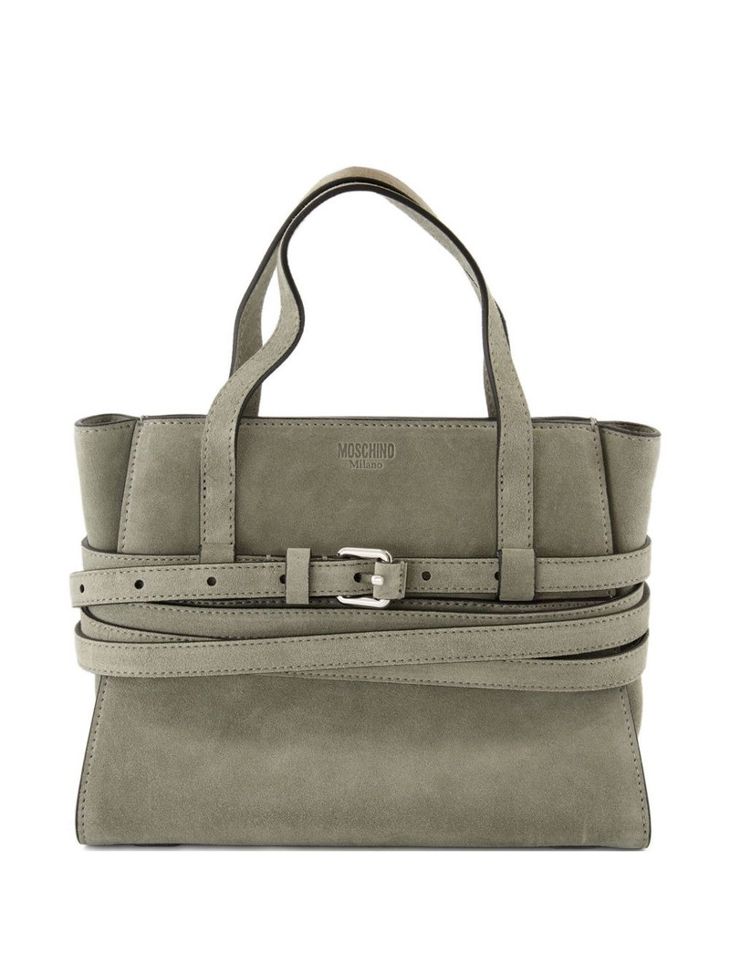 Tie Me belt-detail tote bag 1