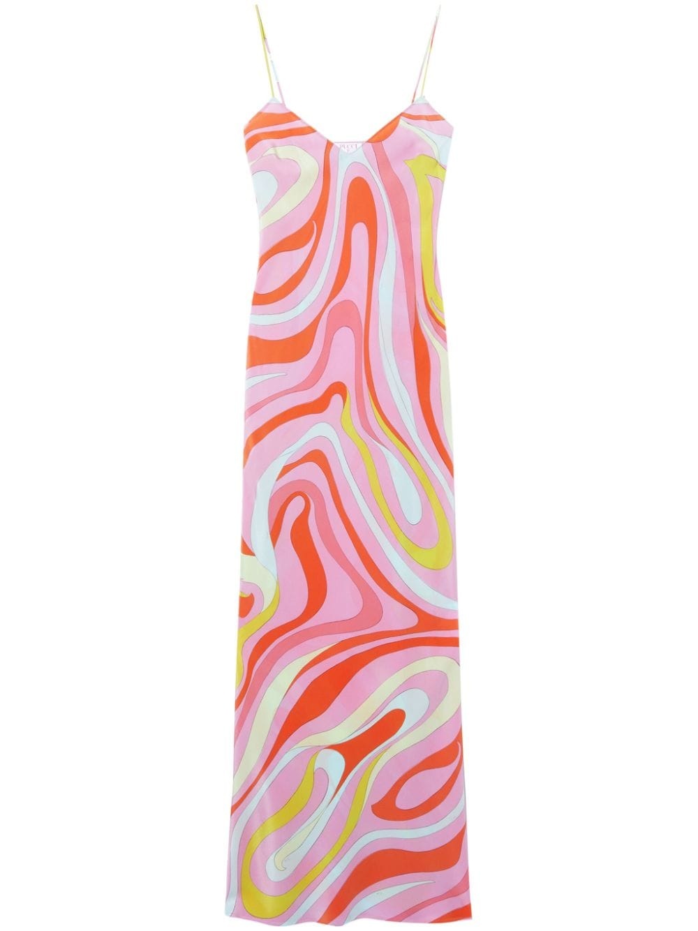 Marmo-print silk dress - 1