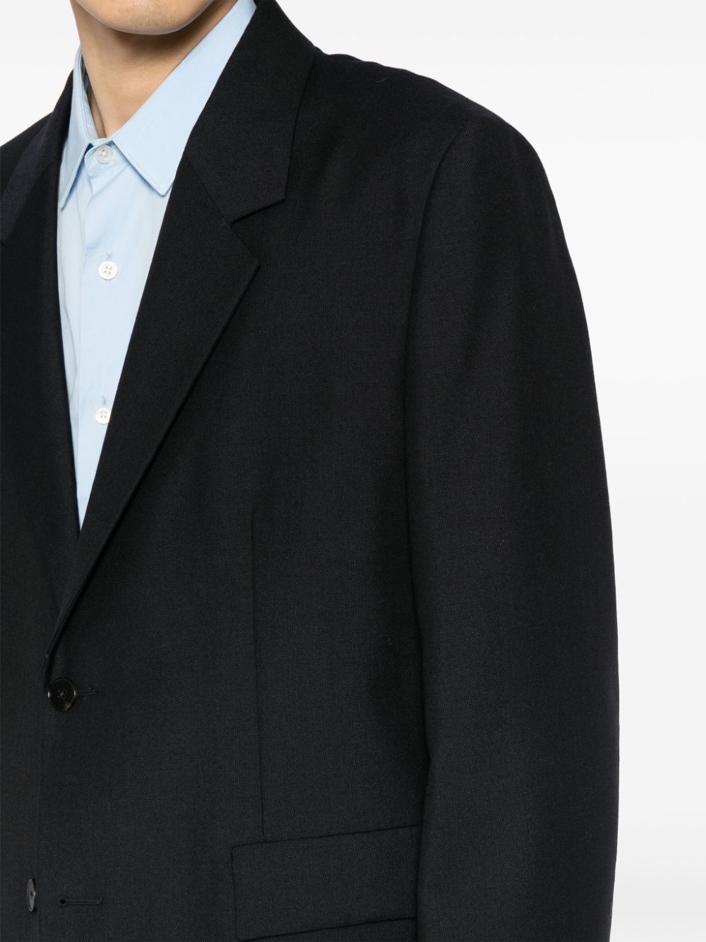 single-breasted relaxed fit tailored suit - 5