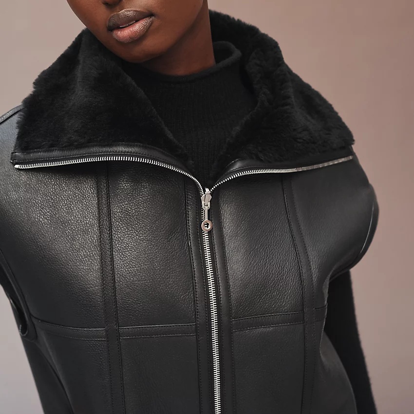 Reversible "Tatersale" leather vest - 3