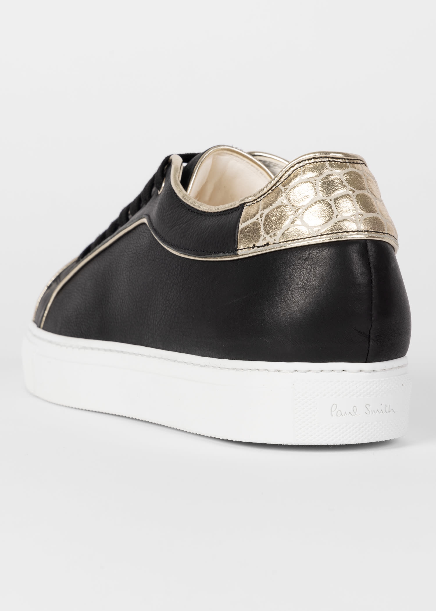 'Basso' Trainers with Gold Trim - 4